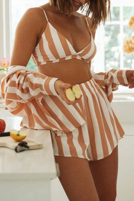 Sunset Stripe 3-Piece Lounge Set