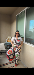 Flower Garden Overalls- XL