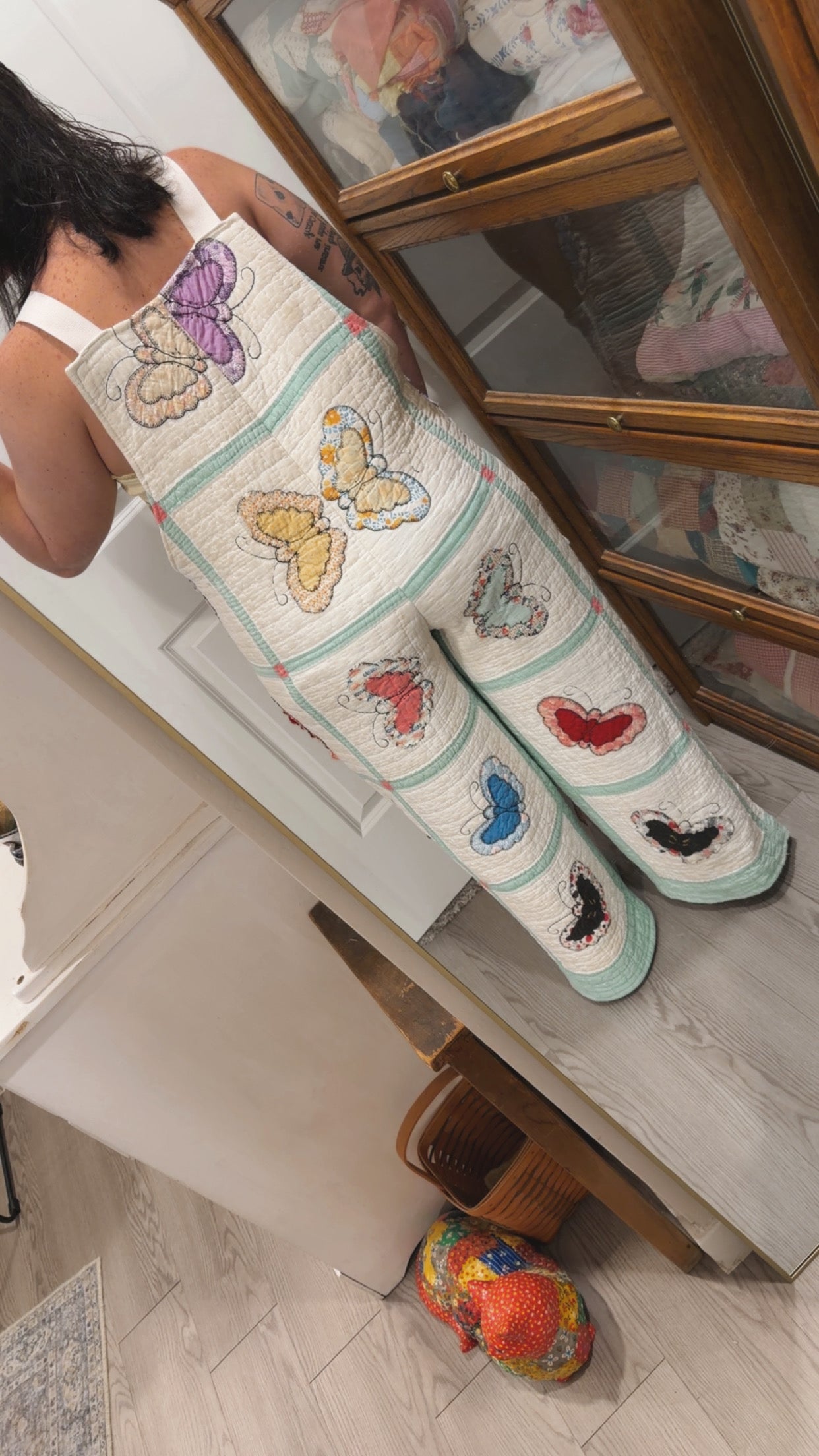 BUTTERFLY OVERALLS- Large