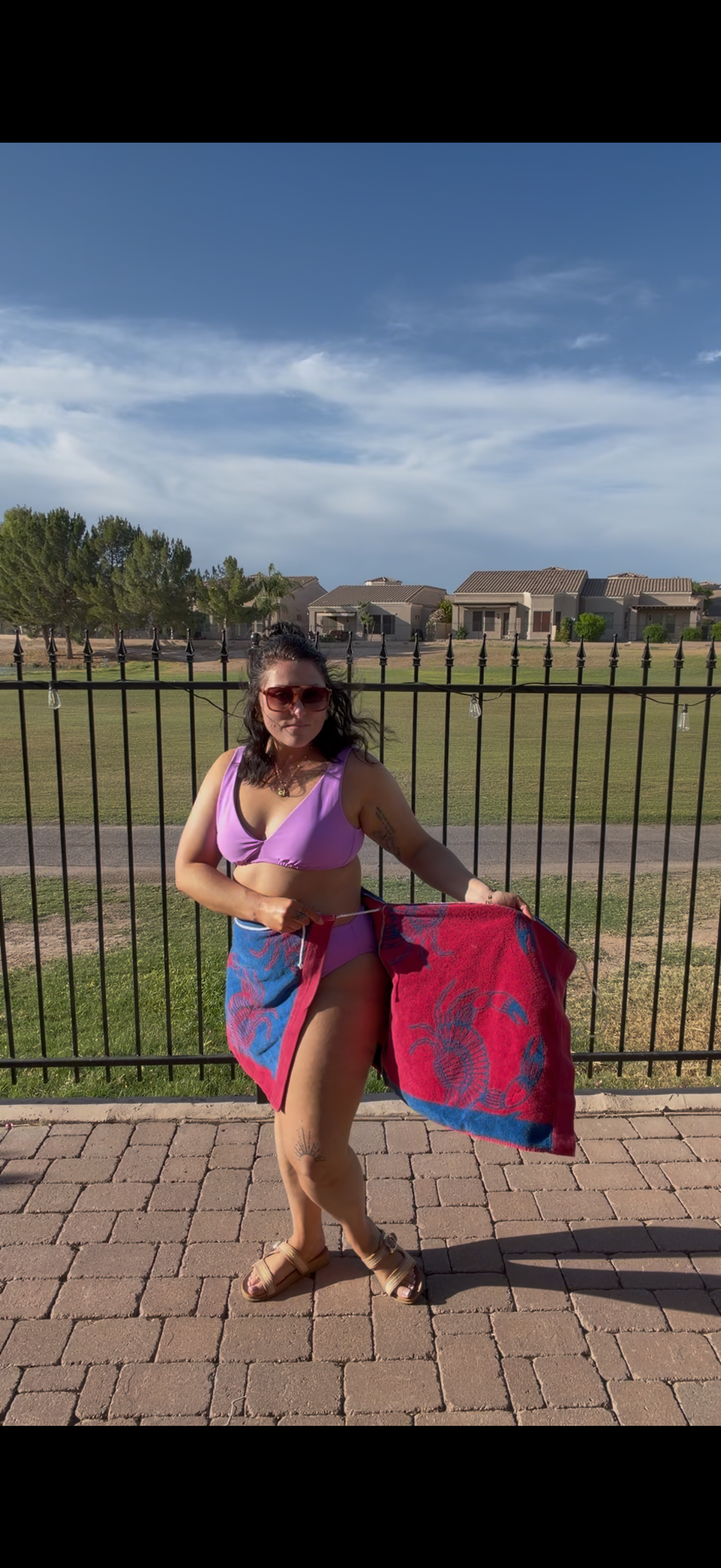Crabby Towel Wrap