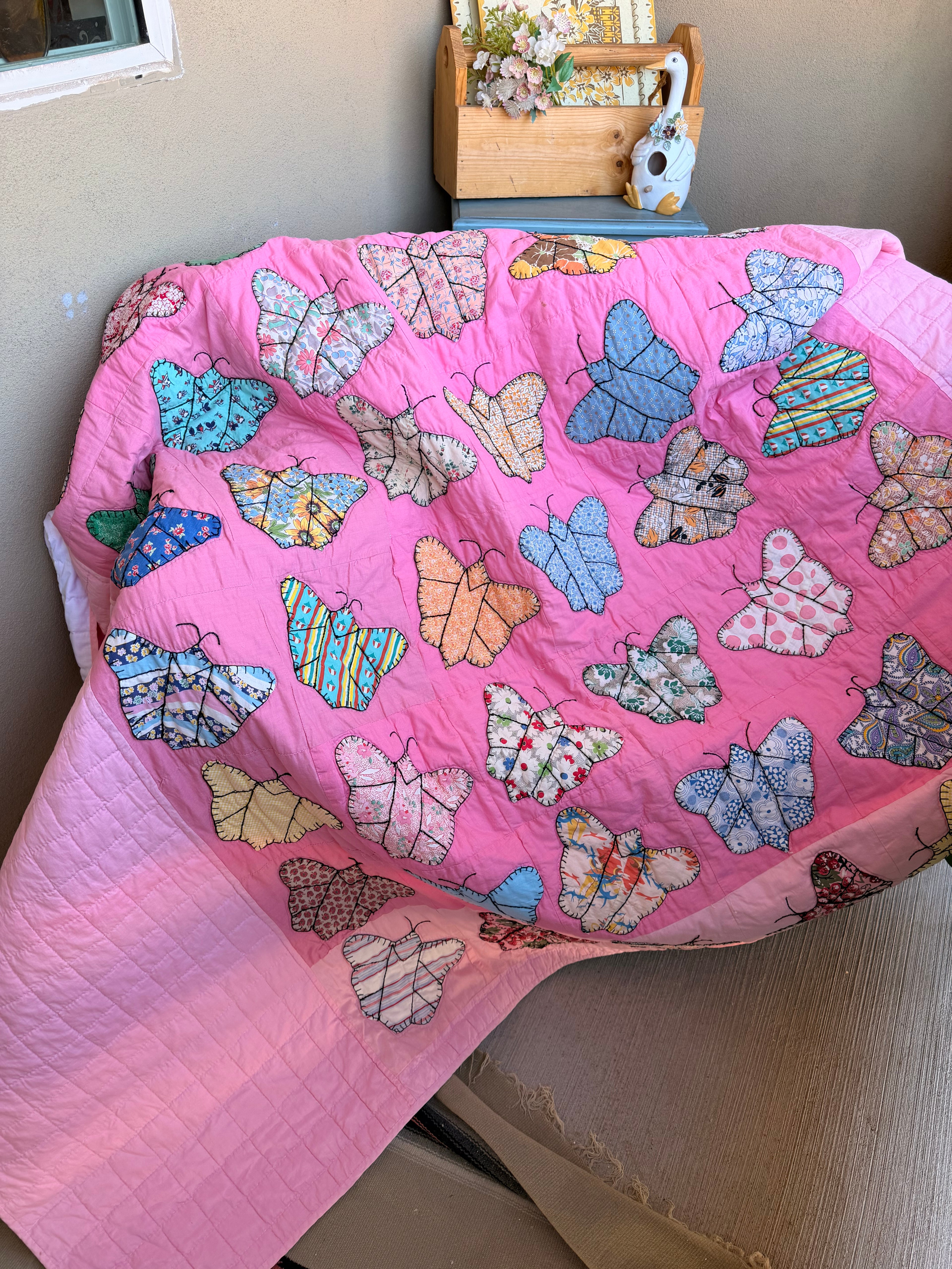 Pink Butterfly Dreams Quilt
