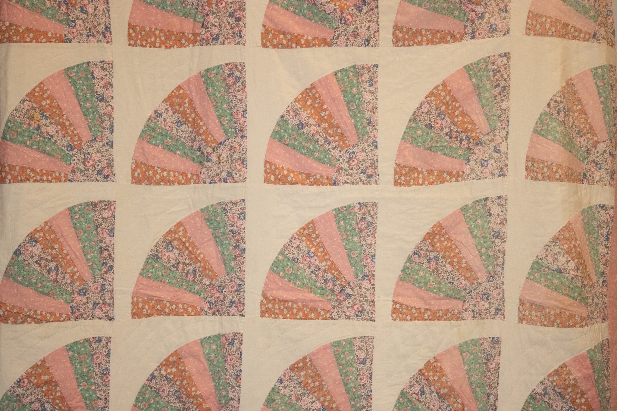 Vintage Dresden Fan Quilt