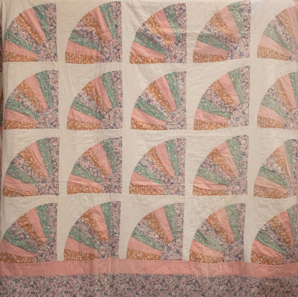 Vintage Dresden Fan Quilt