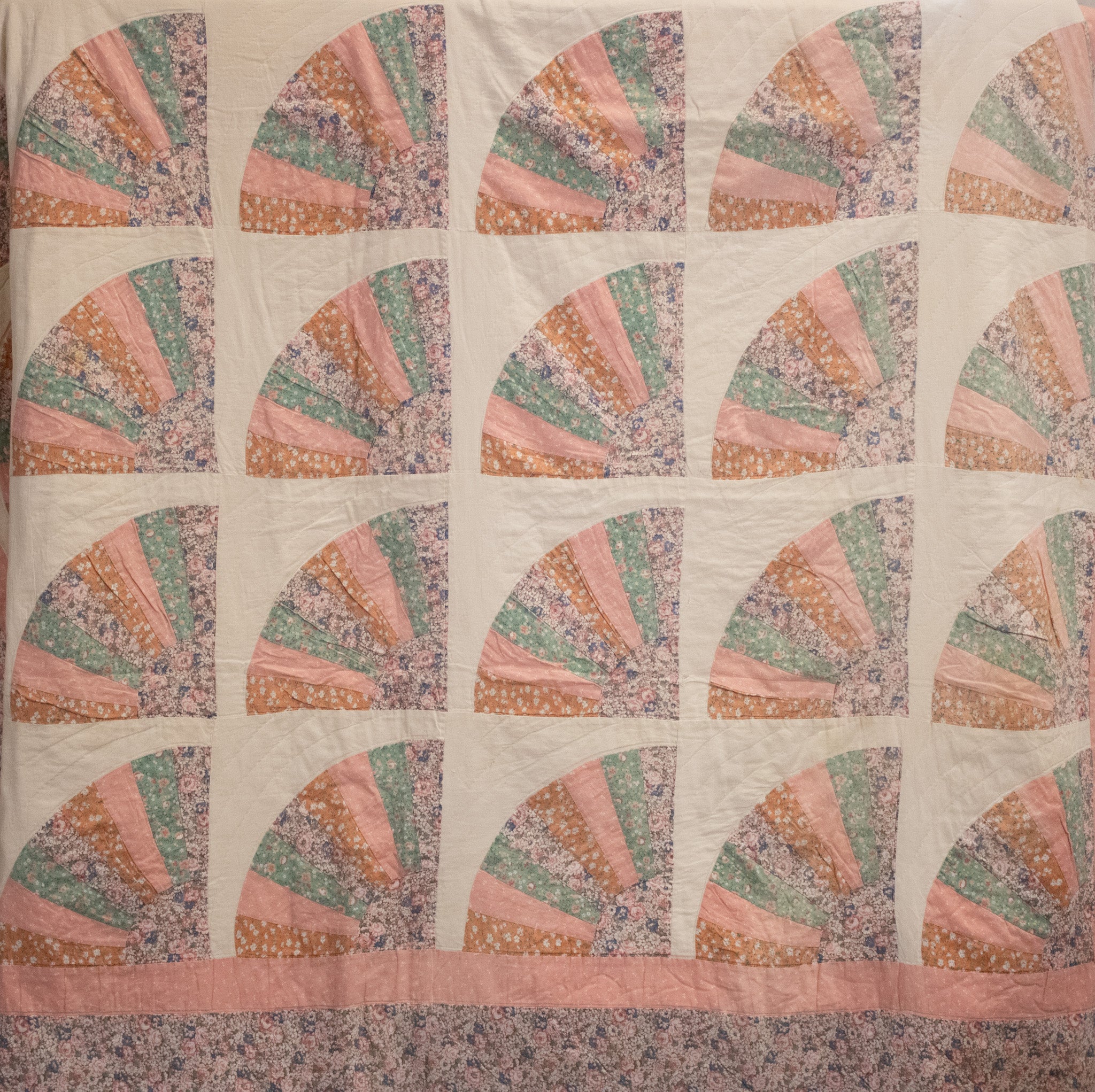 Vintage Dresden Fan Quilt