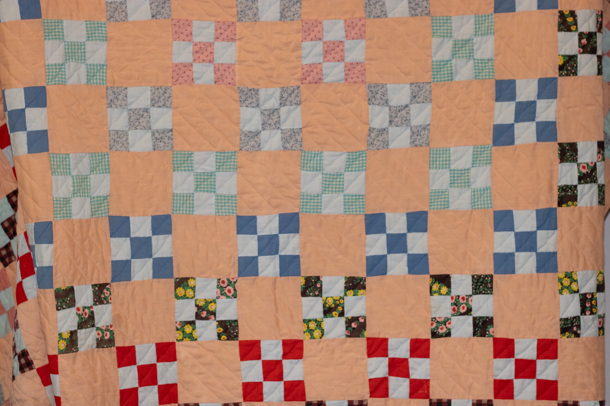 Peachy Square Patchwork