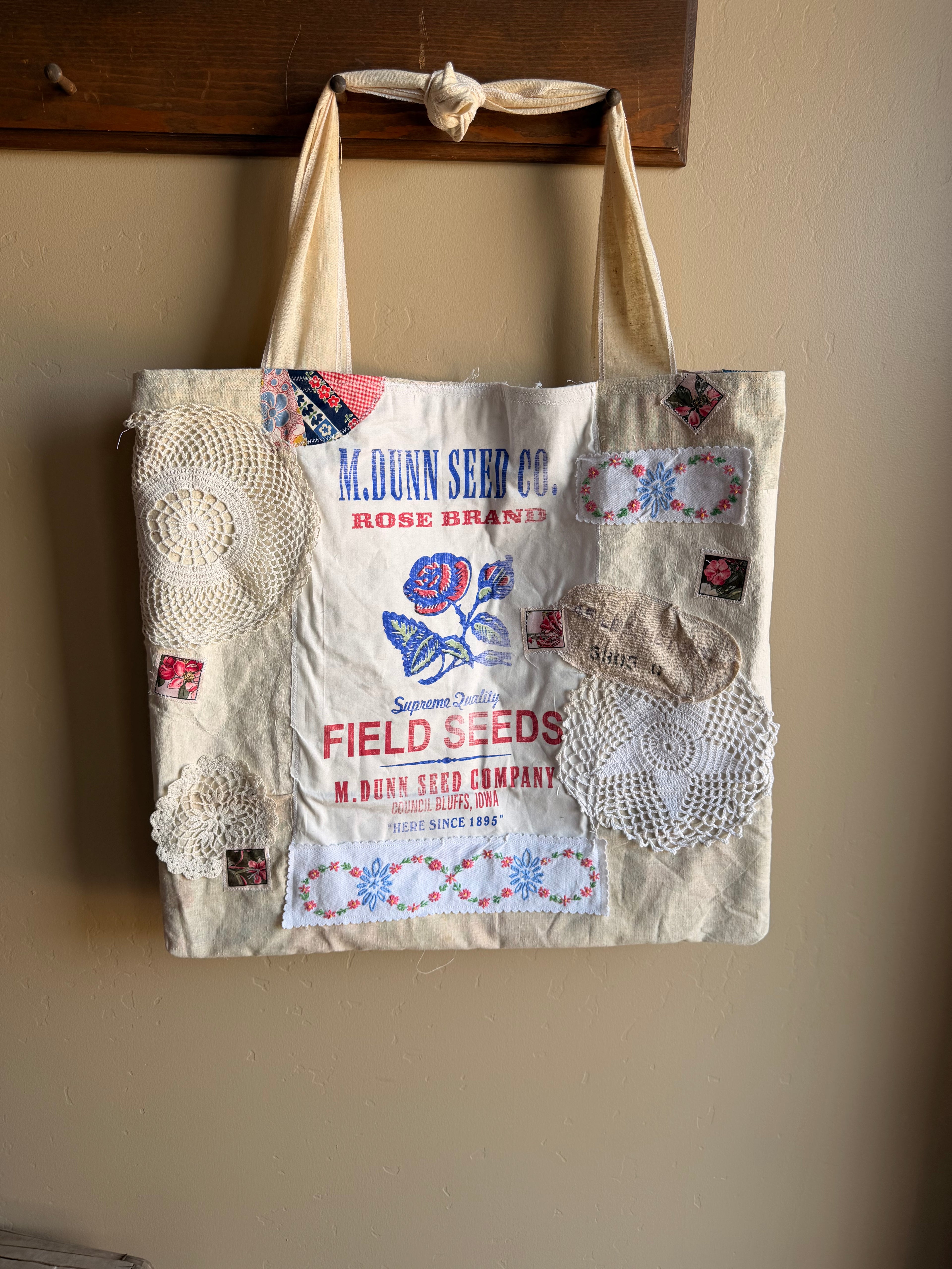 Larro Patchwork Market Tote – Vintage Feed Sack