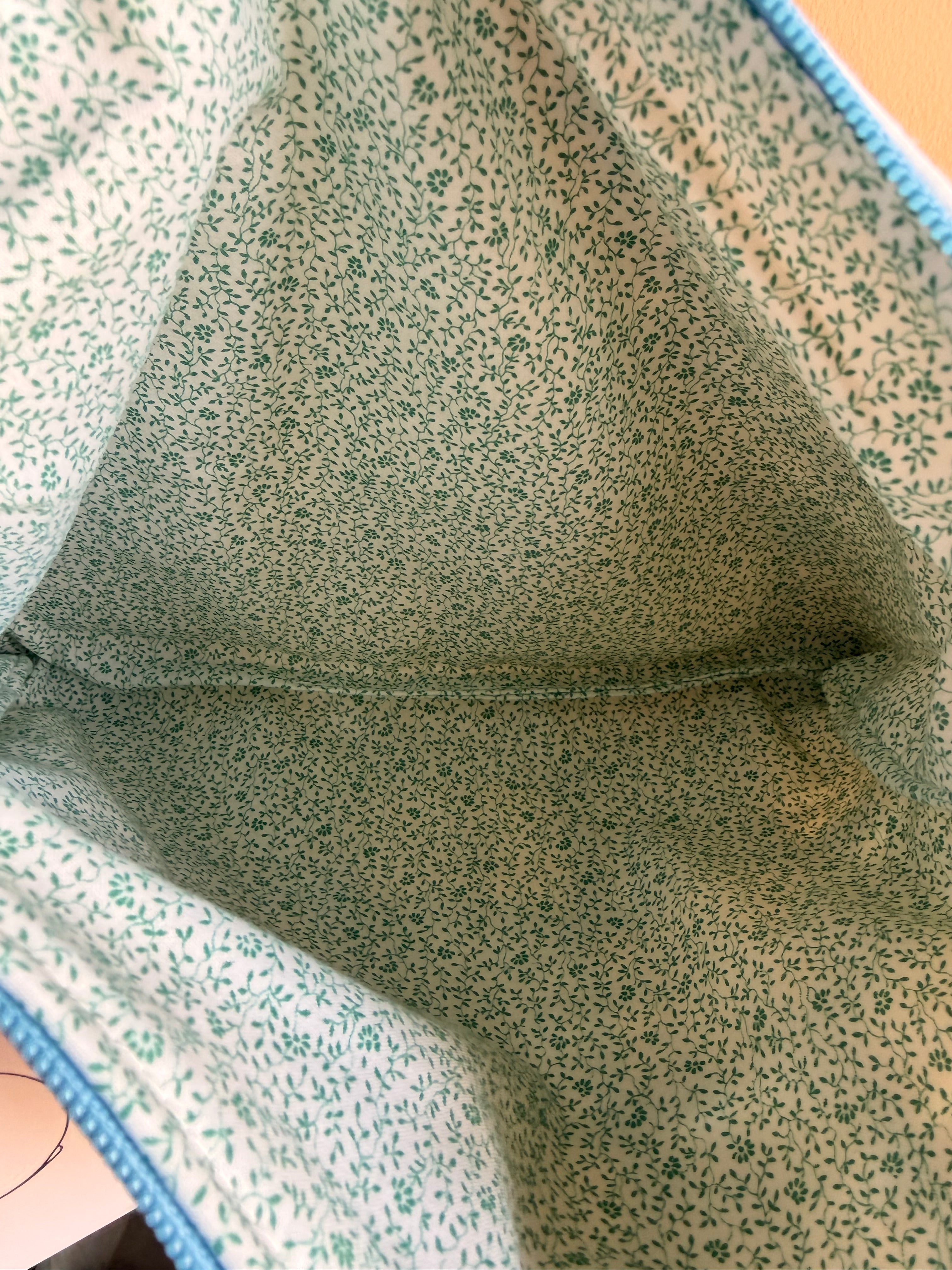 Blue Check Zippered Pouch – Vintage Quilt