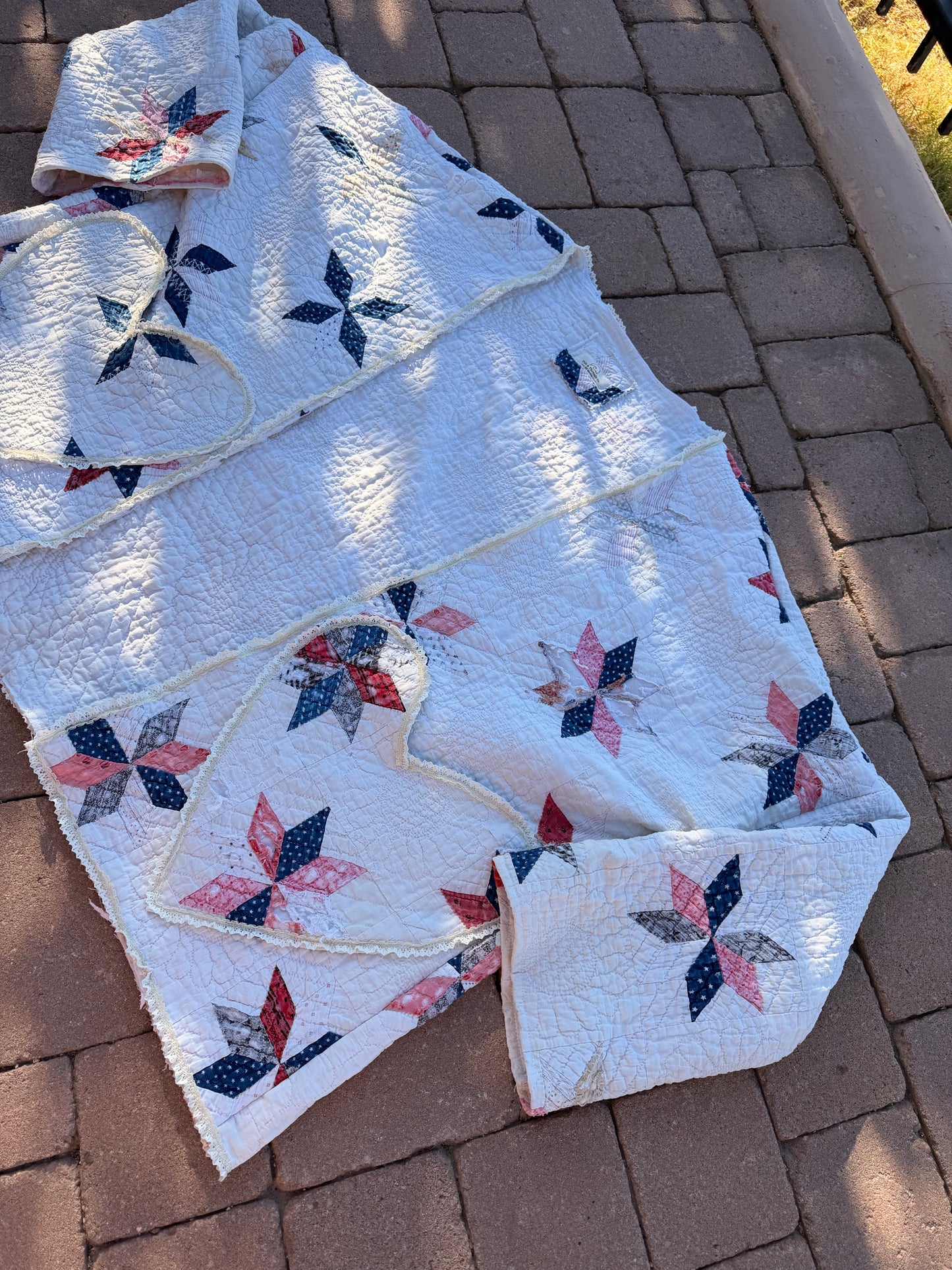 Liberty Star Heirloom Quilt Jacket- Oversized 2xl