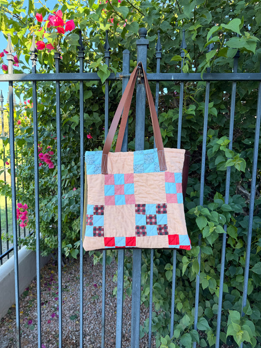 Nine-Patch Quilt Tote