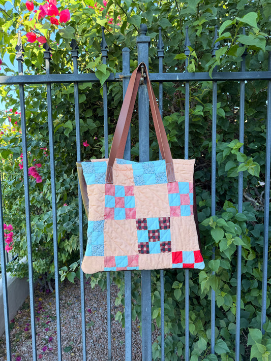Nine-Patch Quilt Tote