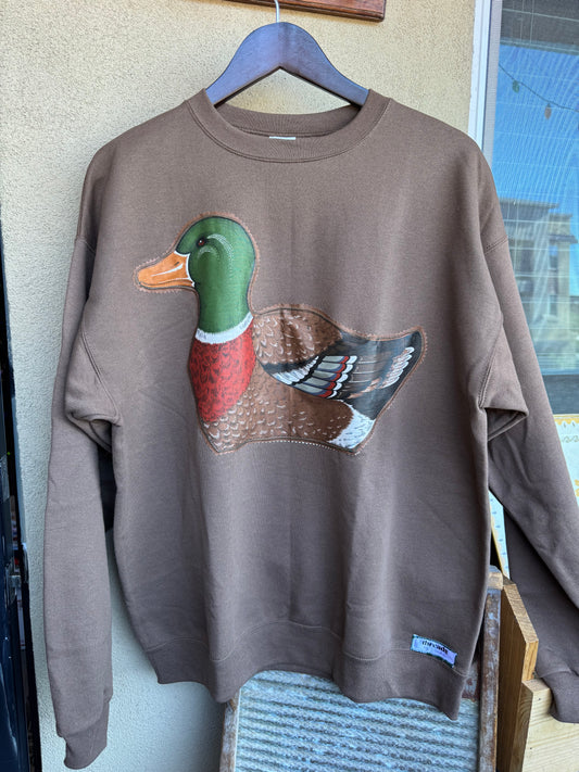 The Cozy Mallard Crewneck- Large