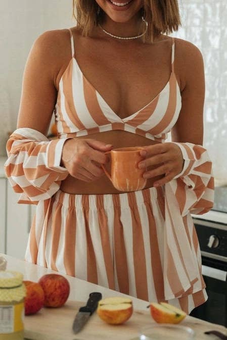 Sunset Stripe 3-Piece Lounge Set