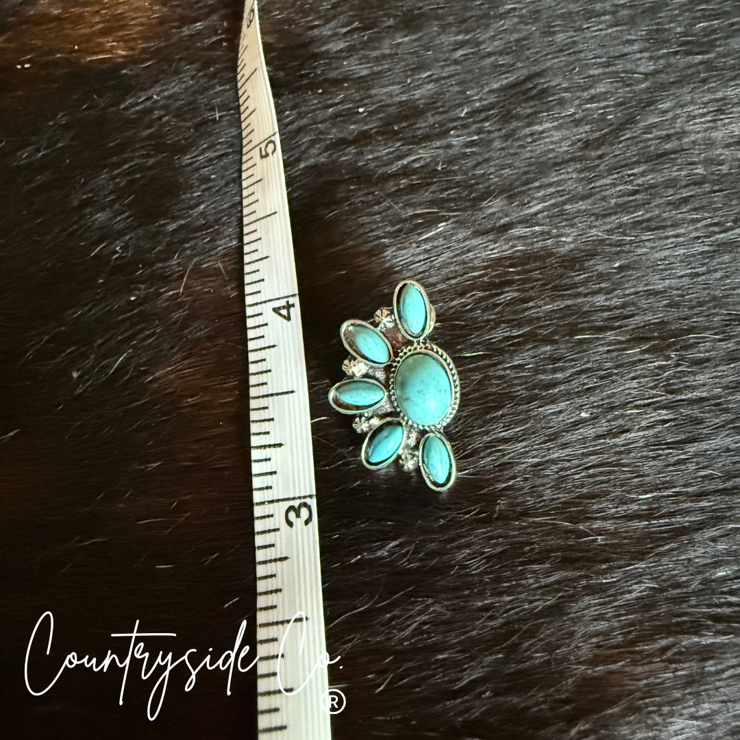 Flower Burst Turquoise Earring