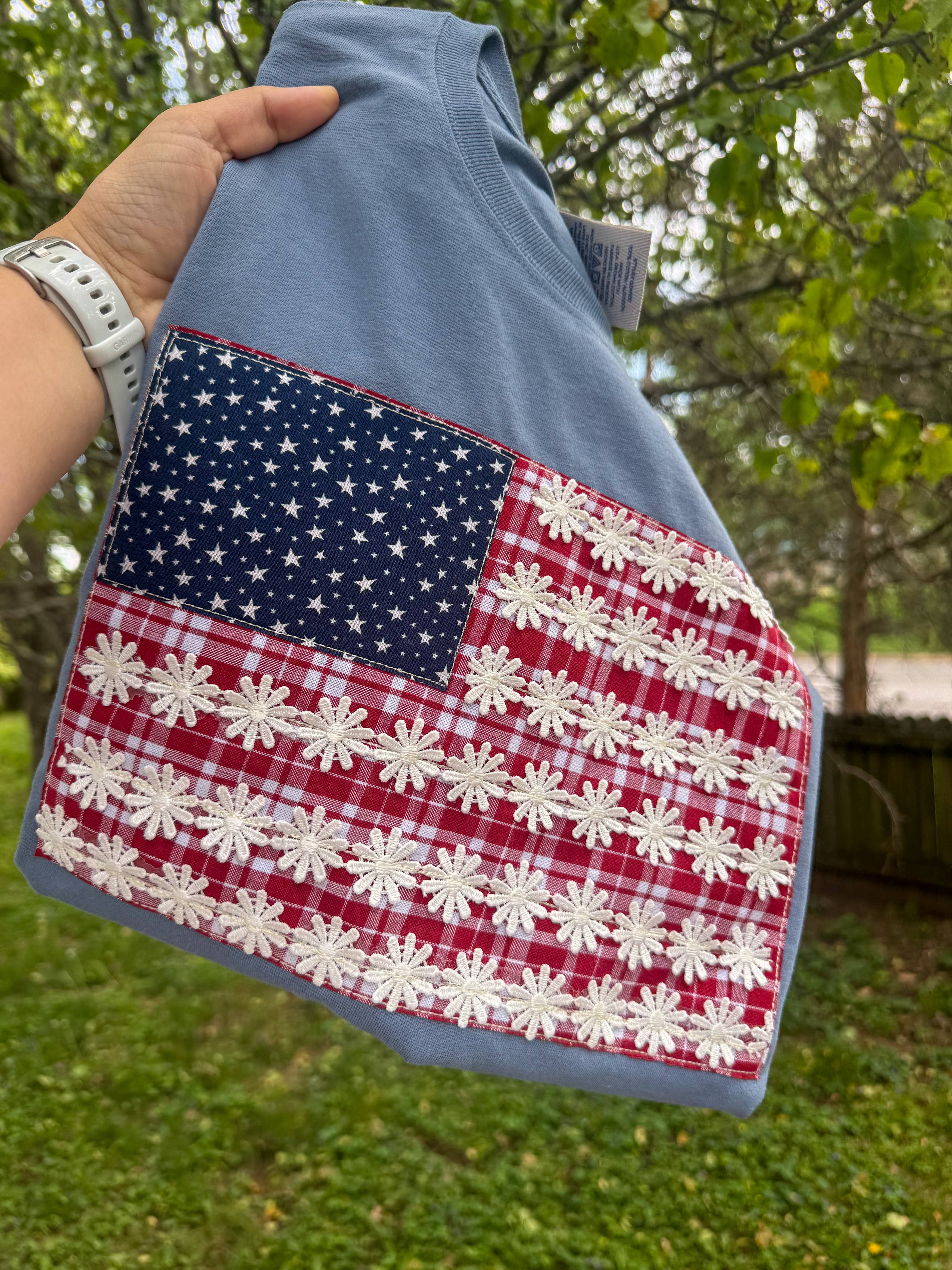 Flag America USA Patriotic 4th of July Short Sleeve