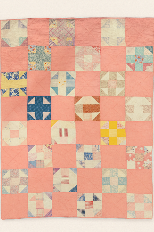 Sweet Meadow Sampler Patchwork Quilt